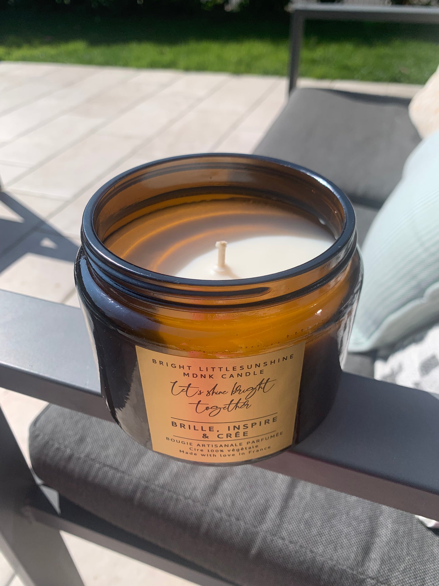 BOUGIE MÈCHE COTON* : Choisis ton message inspirant / Bright Motiv, ton contenant ainsi que ta fragrance ✨☀️