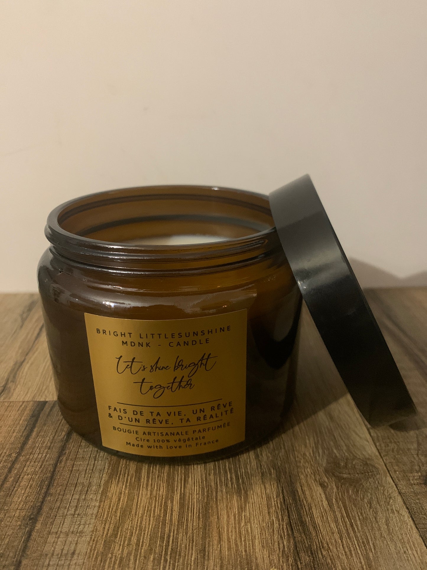 ☀️FAIS DE TA VIE UN RÊVE & D’UN RÊVE UNE RÉALITÉ ☀️ 400 g cire - OR