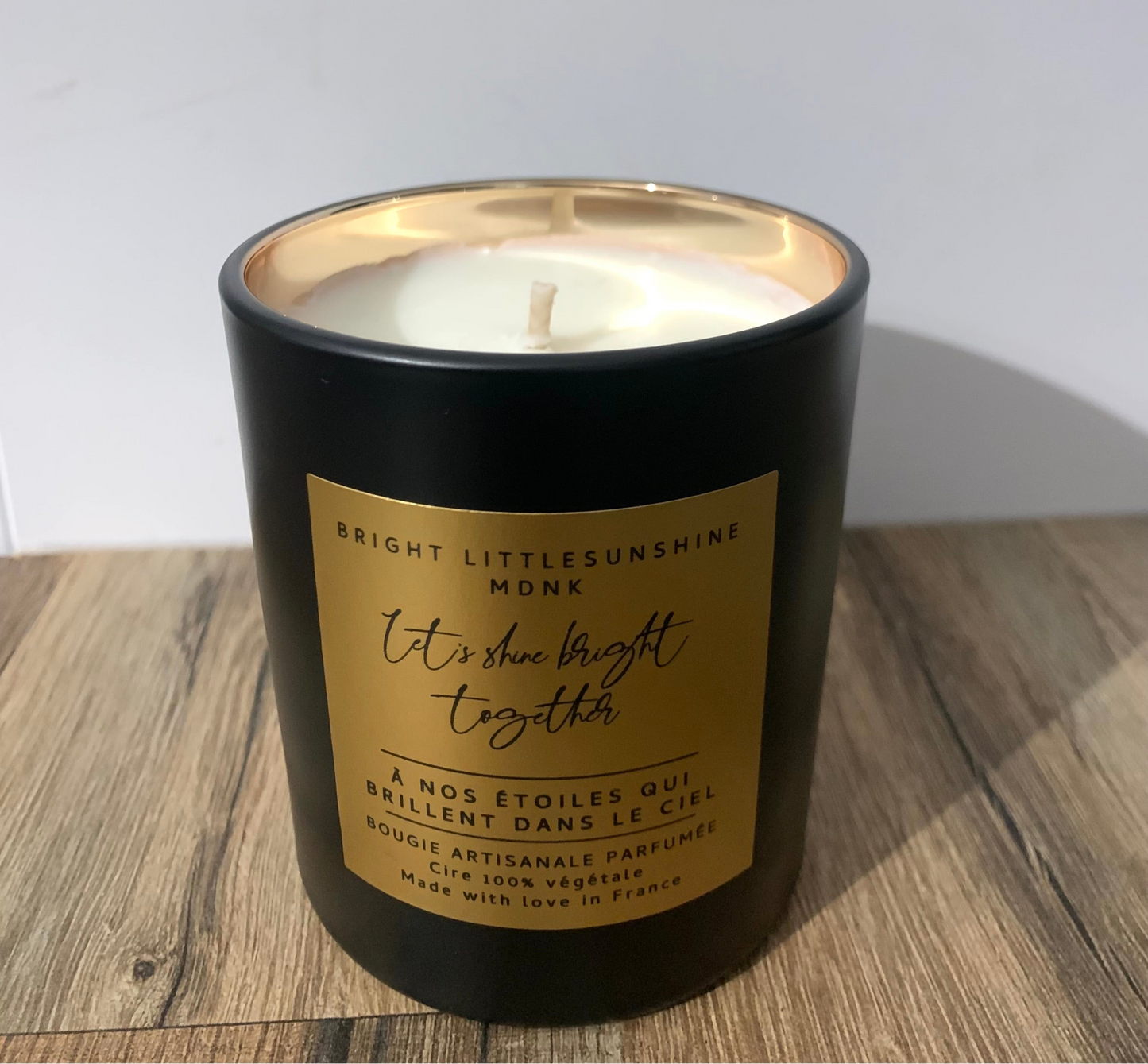 ☀️A NOS ETOILES QUI BRILLENT DANS LE CIEL☀️ 265 g cire - OR