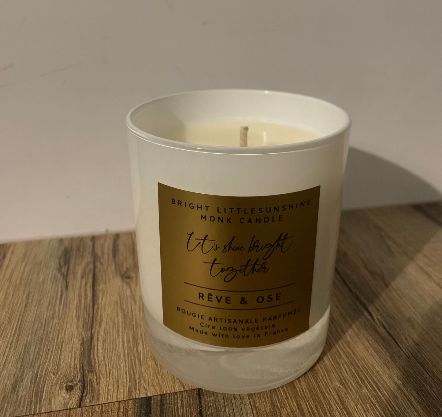 ☀️RÊVE & OSE ☀️ 230g cire - OR & WHITE