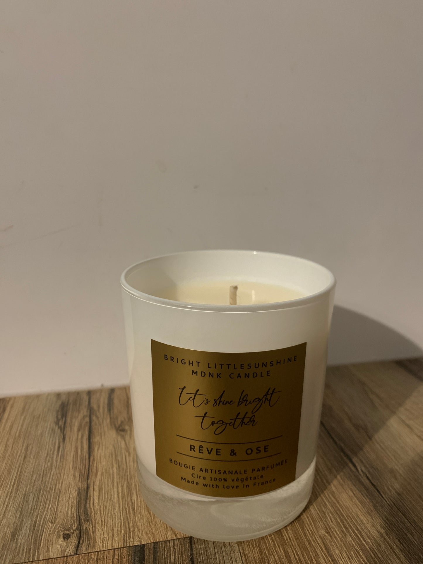 ☀️RÊVE & OSE ☀️ 230g cire - OR & WHITE