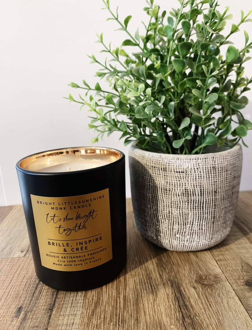 ☀️BRILLE, INSPIRE, CRÉE ☀️ 265g cire - OR