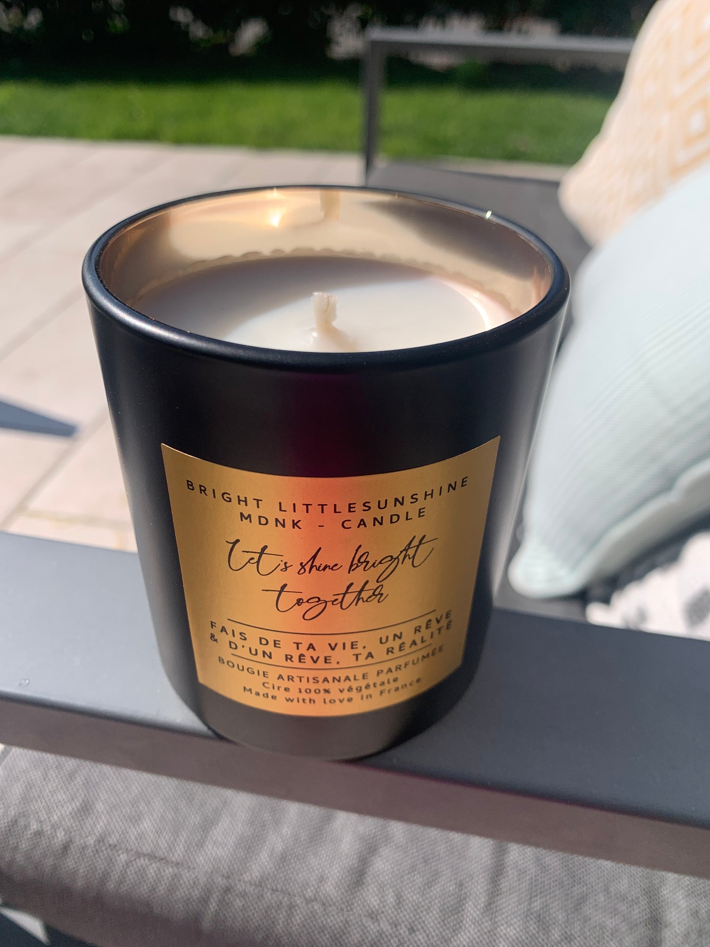 ☀️FAIS DE TA VIE UN RÊVE & D’UN RÊVE UNE RÉALITÉ☀️ - 265g cire - OR
