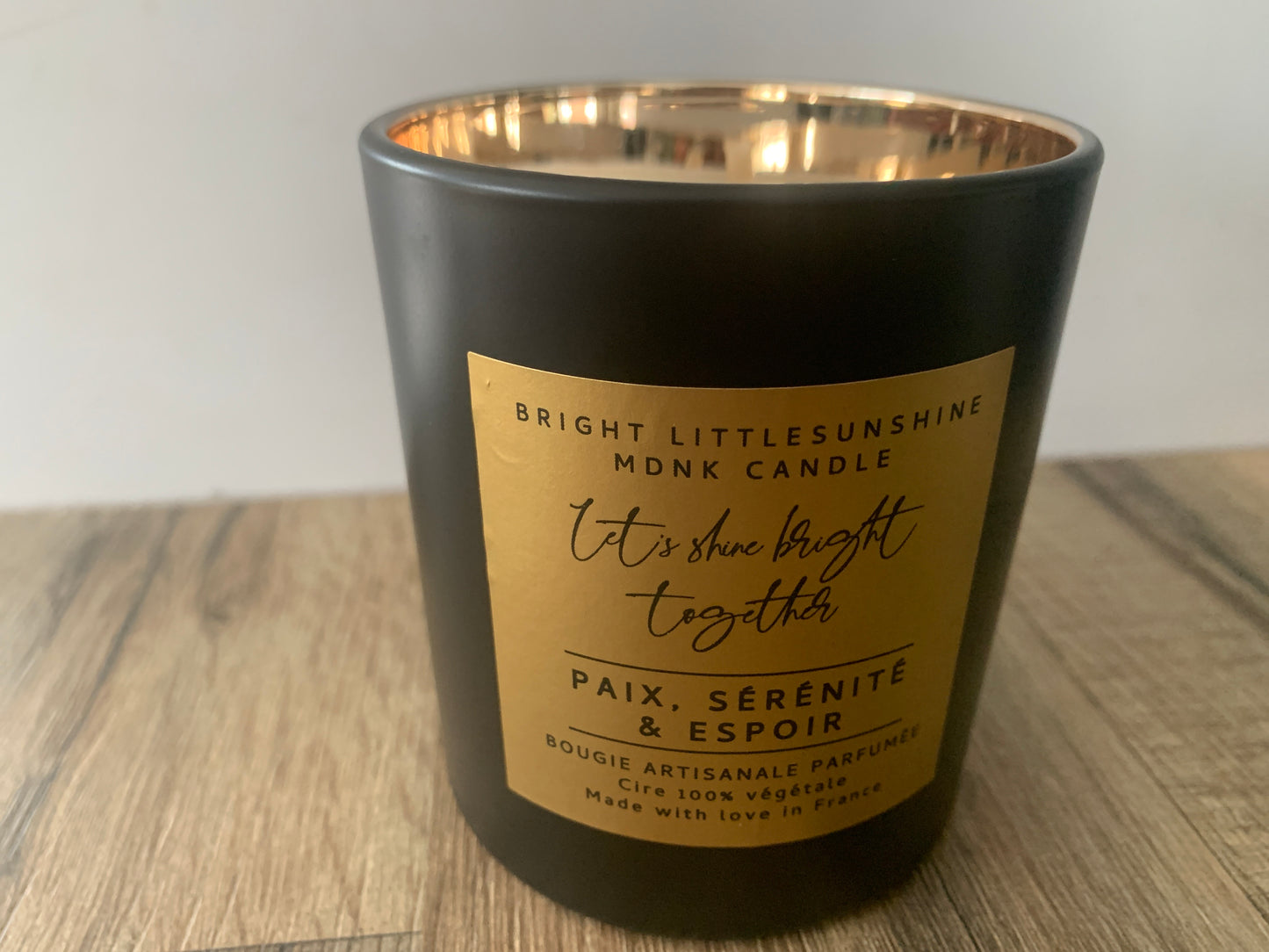 ☀️PAIX, SERENITE & ESPOIR ☀️ 265g cire - OR