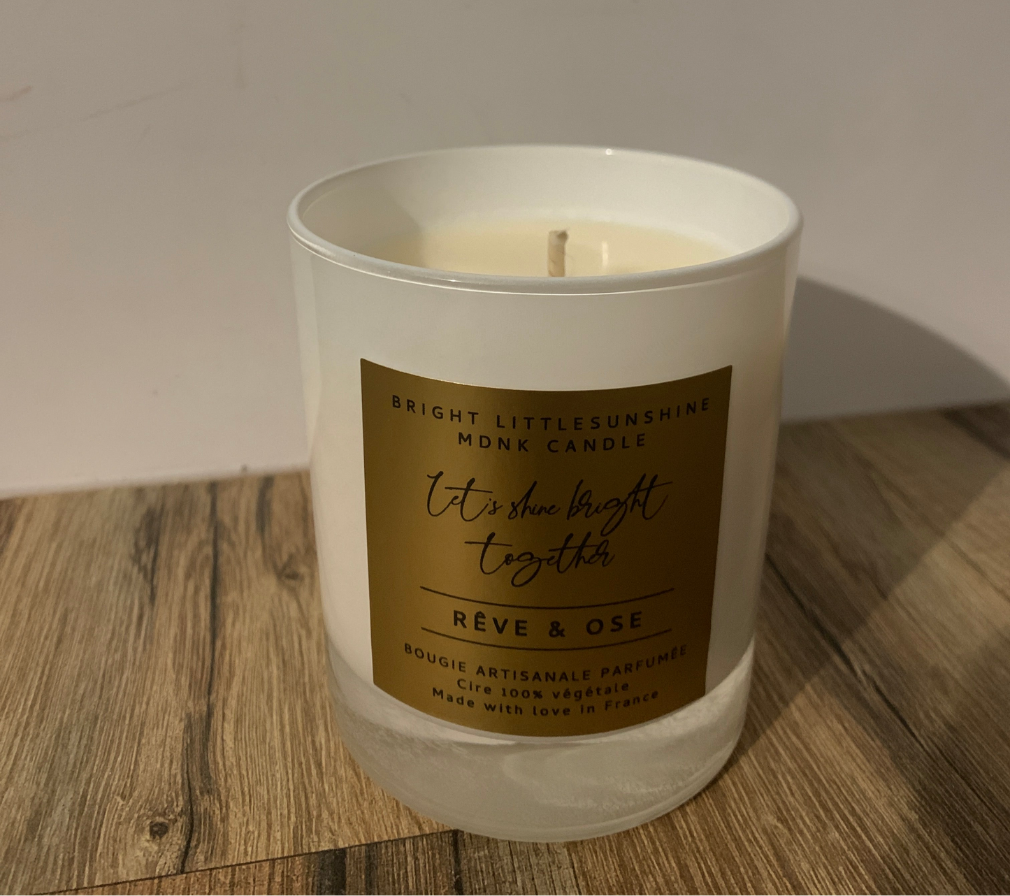 ☀️RÊVE & OSE ☀️ 230g cire - OR & WHITE