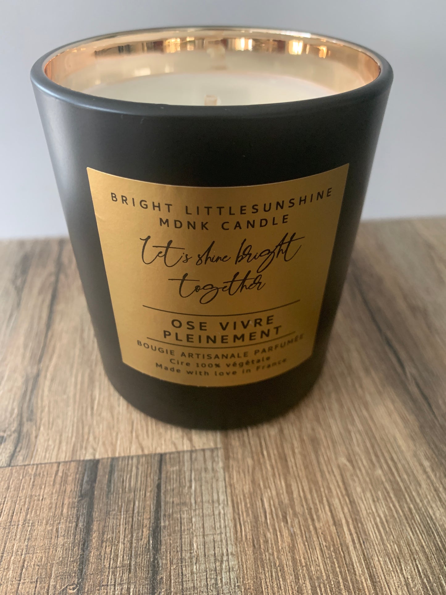 ☀️OSE VIVRE PLEINEMENT ☀️ 265g cire - OR
