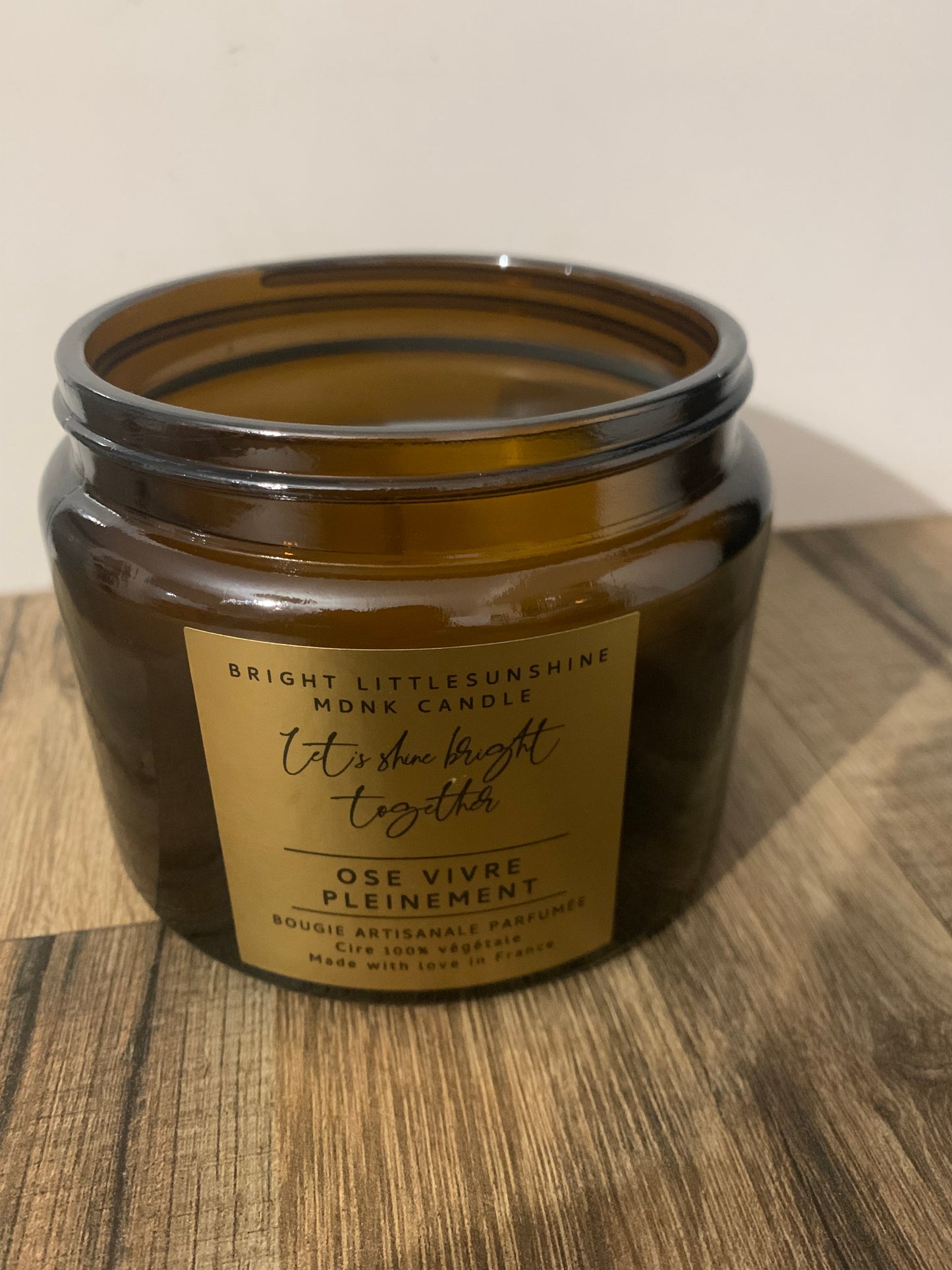 ☀️OSE VIVRE PLEINEMENT ☀️ 400 g cire - OR