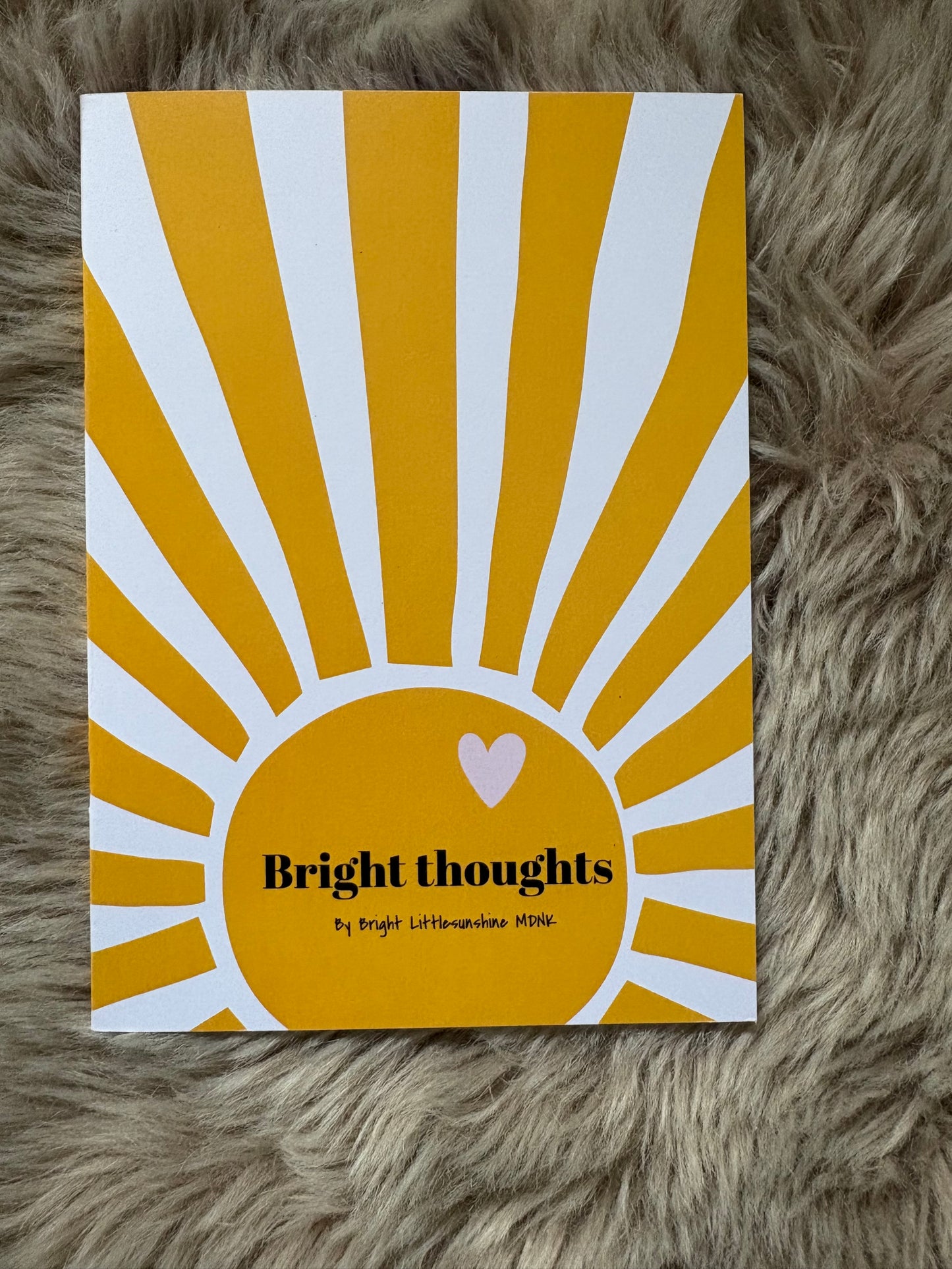 Cahier de note Brille ou Brightly thoughts ✨✨☀️