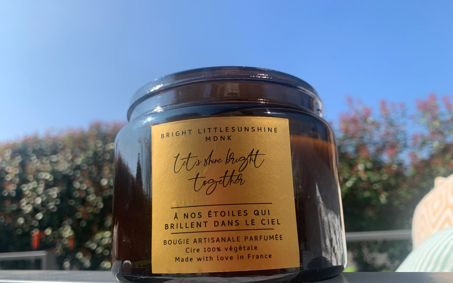 BOUGIE MÈCHE BOIS : Choisis ton message inpirant / Bright Motiv, ton contenant ainsi que ta fragrance ✨☀️